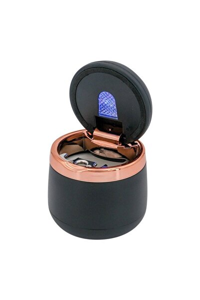 TRM N18 Işıklı Araba Küllüğü - Kapaklı ve LED Aydınlatmalı Taşınabilir Araç K...