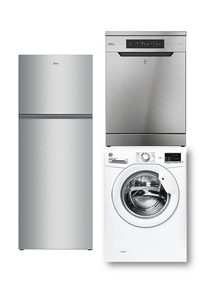 Hoover 3'LÜ BEYAZ EŞYA SET İNOX (HODQ4T718EX-H3W 4102DA4/1-17-HF 3E9L0X2-17)