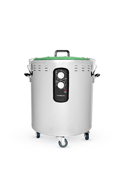 Home Elec طنجرة ماندي أسطوانية - 122 لتر | 2280 واط | ستانلس ستيل