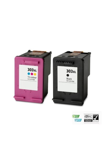 Ulm Cart Set of 2 Compatible Ink Cartridges 303XL Black T6N04A 18 ml + Color ...