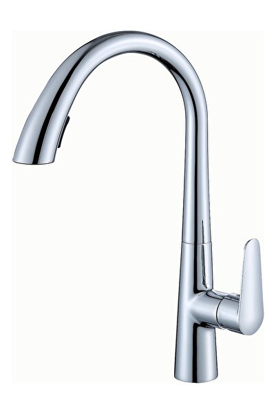 yapıtaşı Yt709 Meriva Concealed Spiral Kitchen Sink Faucet Chrome