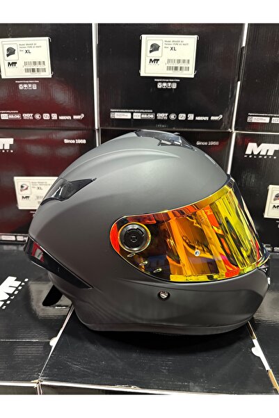 MT Helmets Targo S Pure mat siyah kask (şeffaf vizörlü biçimde) gönderilecektir