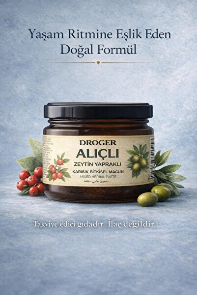 Alıçlı Zeytin Yapraklı Bitkisel Karışım Macun