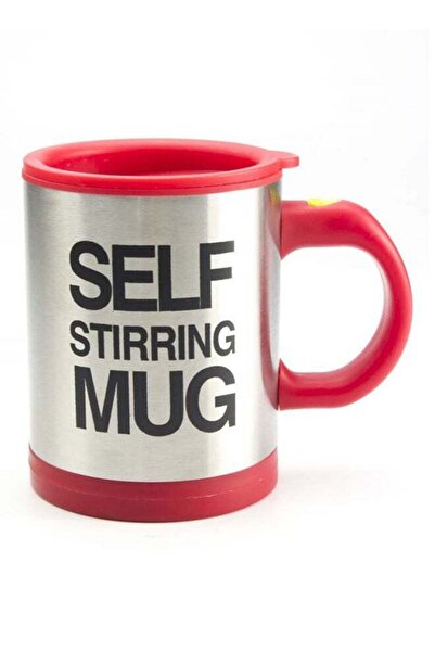 Generic كوب ذاتي التحريك أحمر/فضي