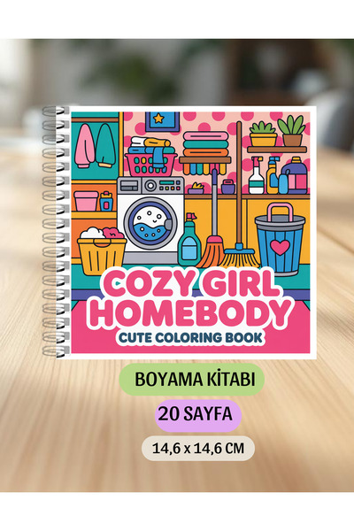 VORACRAFT Boyama Kitabı, Cozy Girl Homebody Coloring Book KU0033