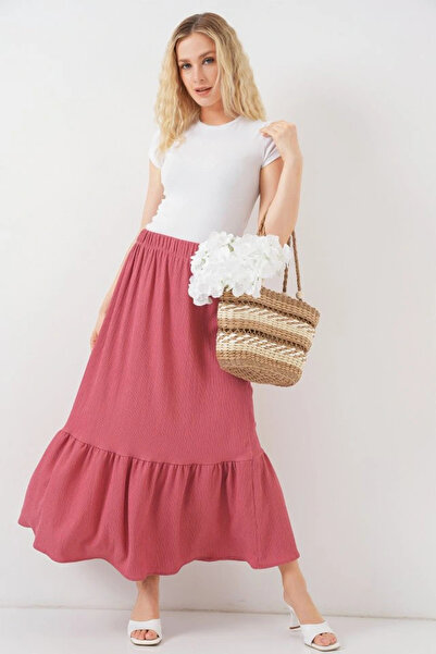 nedo7 1886 Long Knitted Skirt - Dusty Rose