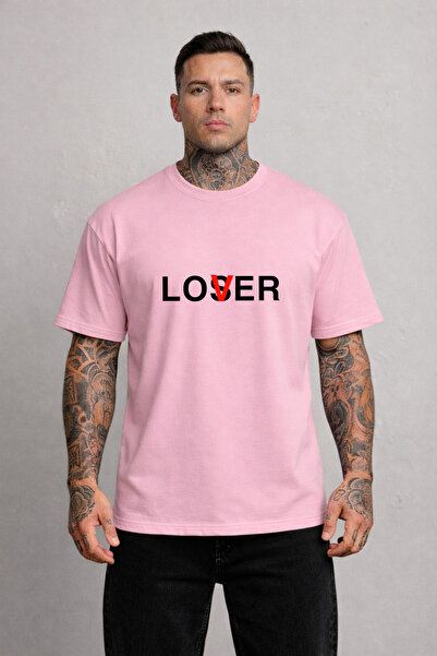 LORVEX Oversized T-Shirt Unisex 100% Cotton Comfortable Fit Lover Printed