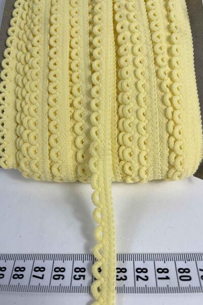 Hobigram Sarı Zincirli Şerit 1 cm En – Kenar Süsü, Dekoratif Şerit ve El İşi ...