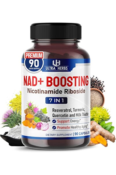 ULTRA HERBS مكمل غذائي NAD+ مع نيكوتيناميد ريبوسيد