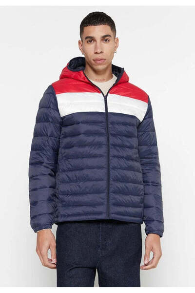 Jack & Jones Men's Padded Jacket - Navy Blue