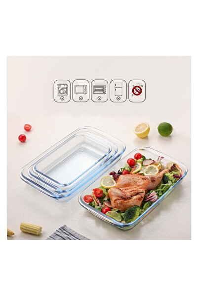 Sweet Home Laopala Borosilicate Glass Baking Dish – Microwave & Oven Safe