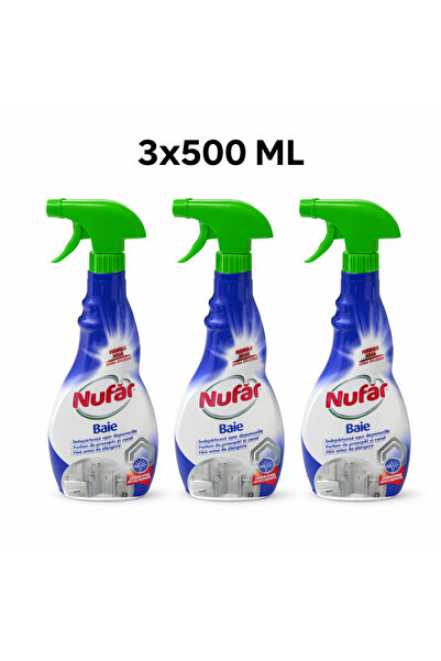 Nufar Bathroom Cleaning Spray – 3 x 500 ml
