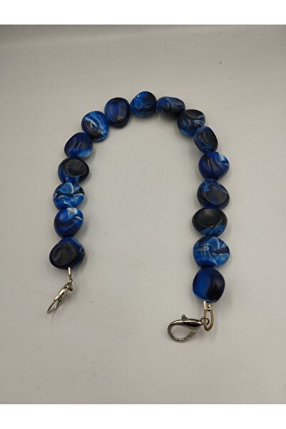 Zeyora 46 cm Acrylic Beaded Bag Handle, Leather Bag Handle, Bag Accessory