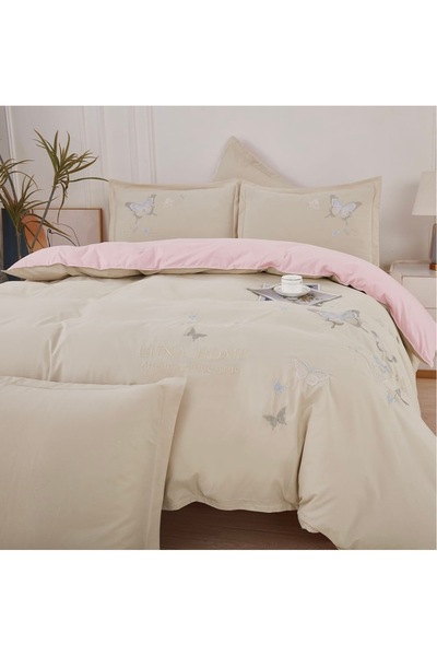 LUNA HOME Finet Bed Linen 6 Pieces - 180x200 cm, Fitted Sheet