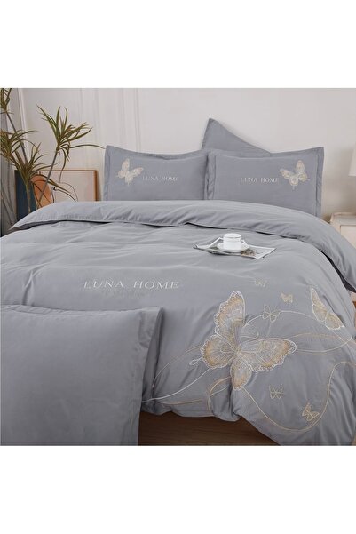 LUNA HOME Finet Bed Linen 6 Pieces - 180x200 cm, Fitted Sheet