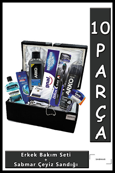 Arko Men Erkek Bakım Seti Damat Bohçası Nişan Bohça Seti Çeyiz Sandığı Erkek ...