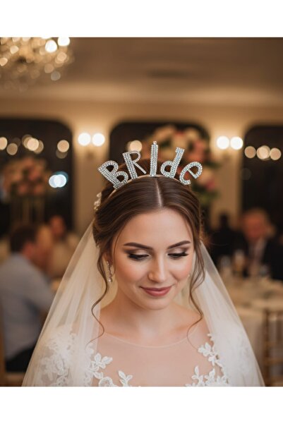 Takıcım Pırıltı Bachelorette Party Bride Crown with Bird Written on It