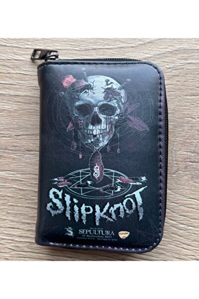 Metal Giyim Slipknot Printed Black Wallet