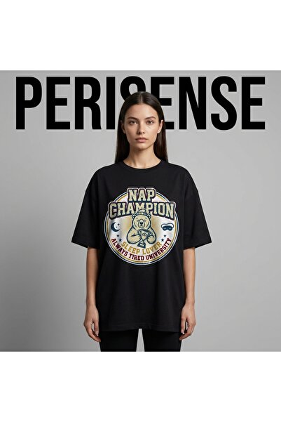 YRN COLLECTION Унісекс Нап Чемпіон з принтом Преміум Пеньє Оверсайз Футболка