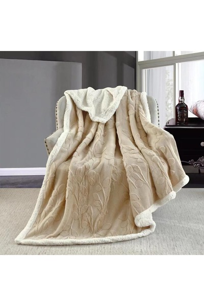 Truva Home Cocolino Fluffy Blanket with Fur - 200x230 cm, Premium Plush Micro...