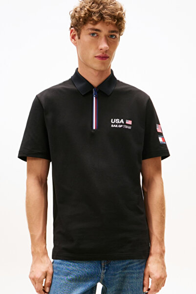Tommy Hilfiger Mens Tommy x US Sail GP Team Pique Polo Shirt