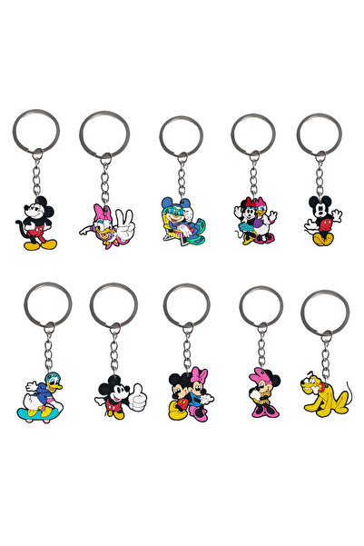 Choice 10pcs Key Chain Mickey Mouse Party Gifts Supplies Minnie Slap Bracelet...