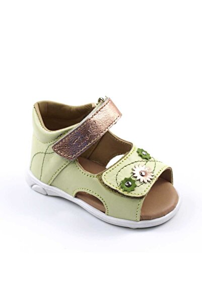 tino Sandale pentru copii , PRIMII PASI , din piele naturala 1829-MUSTAR/AURIU