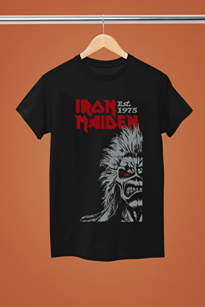 MAGORS تيشيرت ROCK من القطن المطبوع بأكمام قصيرة من IRON MAIDEN