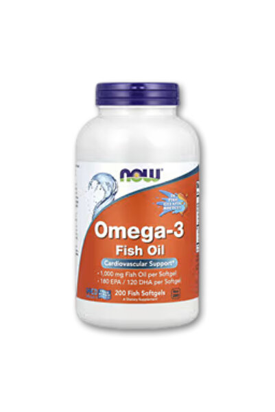 Now Foods NOW Foods, Omega-3 Fish Oil, 1,000 mg, 200 Fish Softgels