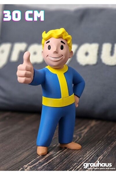 GRAUHAUS Fallout Vault Boy Figürü 30 CM Gamer Dekoru Masa & Raf Süsü