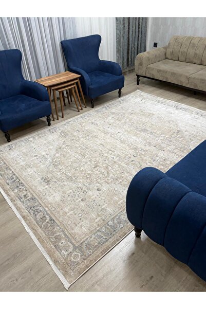 NOVA HALI Bambu Tarz 4 Metrekare - 6 Metrekare Salon Halısı Antialerjik Oturm...