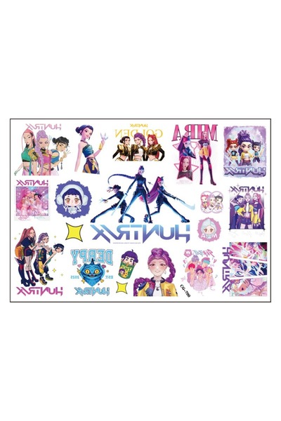 Choice 15.5cmx10.9cm style-5 New KPOP Demon Hunters Rumi Kang Tattoo Stickers...