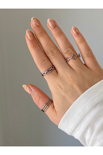 Çelik Yüzük Kombini 3’lü Ayarlanabilir