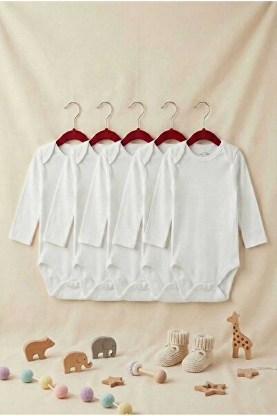 Fuar Baby 5-Pack Unisex Baby Girl & Boy Bodysuit 100% Cotton Long Sleeve Body...