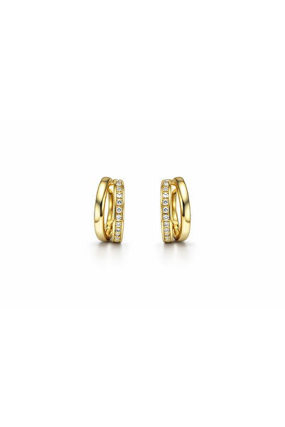 mischa jewelry Elagant Luna Stone Daily Hoop Earrings