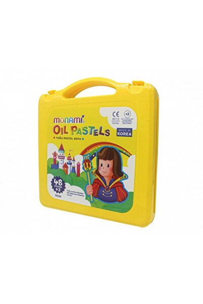 Monami ألوان باستيل 48+2 لون في علبة بلاستيكية