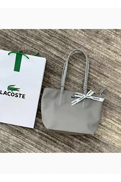 LACOS Fashion Versatile Small Zipper Handbag Shoulder Bag grey