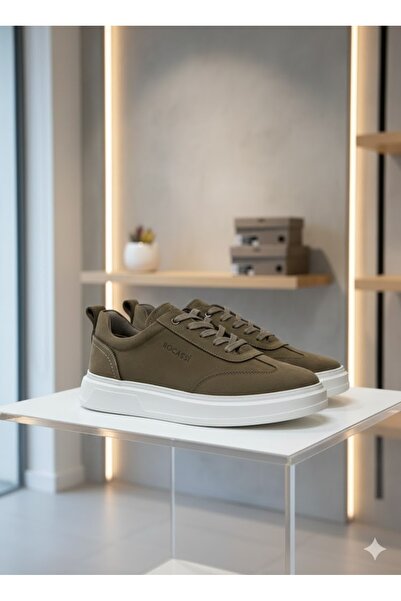 rocassi ΑΝΔΡΙΚΑ ΠΑΠΟΥΤΣΙΑ Γνήσιο Δέρμα Nubuck ΑΜΜΟΣ