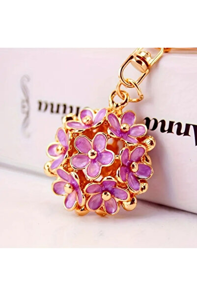 Purple Adv Flower Keychain