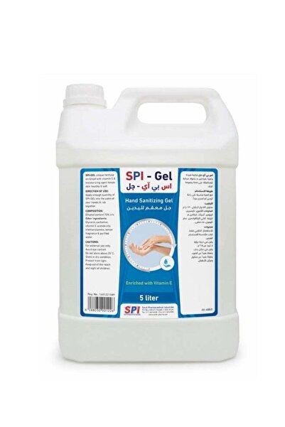 SPİ جل معقم لليدين نقي مدعم بفيتامين هـ، 5 لتر