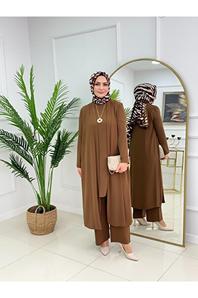 Summer Store Alya Cardigan Innerwear and Pants Three-Piece Hijab Set