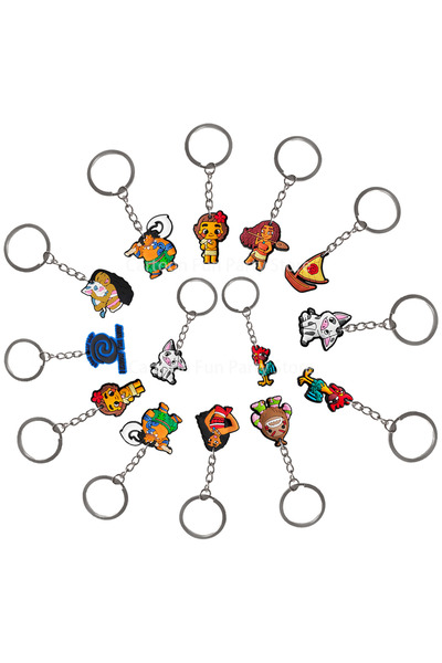 Choice ١٠ قطع من سلاسل المفاتيح، لوازم حفلات عيد ميلاد موانا ٢، هدايا حفلات ا...