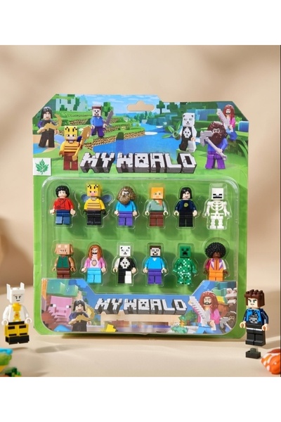 EGOMONİİ 12 Parça Minecraft Lego Uyumlu Oyuncaklar