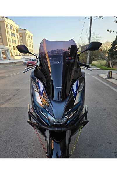 MOTOCAM Honda PCX Ön Cam 2021-2024 Model 47cm Siyah Renkli 4mm SPORTİF