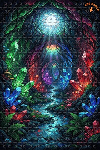 Teona Ahşap لغز خشبي بإطار من طابقين من كريستال ماجار دريم 400 قطعة 35x35