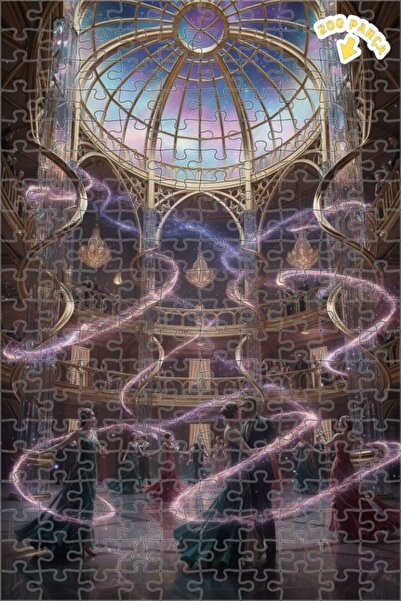 Teona Ahşap لغز خشبي بإطار مزدوج الطبقات بمظهر بالونك الفلكي 200 قطعة 25x35