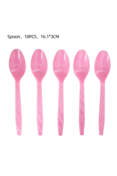 Choice ١٠ ملاعق، لوازم حفلات أعياد الميلاد بتصميم ليلو وستيتش، أدوات مائدة لط...