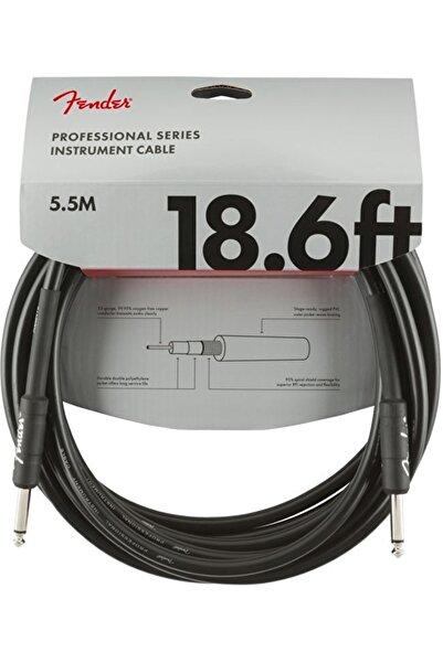 FENDER 0990820020 Professional Instrument Cable (5.5m - Black) |   Moth for L...