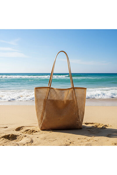PriStyle Large Beach Bag, Made of Durable, Lightweight and Roomy Mesh Materia...