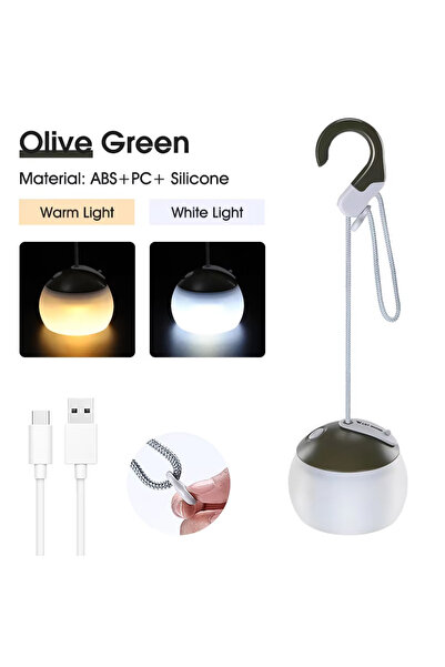 Choice3 Olive Green WEST BIKING Camping Tent Hanging Light Portable Camping L...